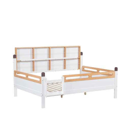 Absturzsicherung und Gitterbett mit offenem Regal-OKWISH