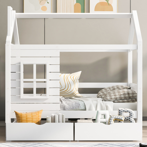 Kinderbett aus Massivholz im Landhausstil-OKWISH