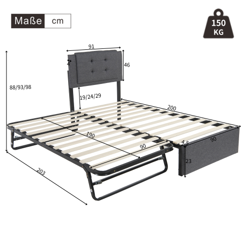Klappbares Daybed-Doppelbett-OKWISH