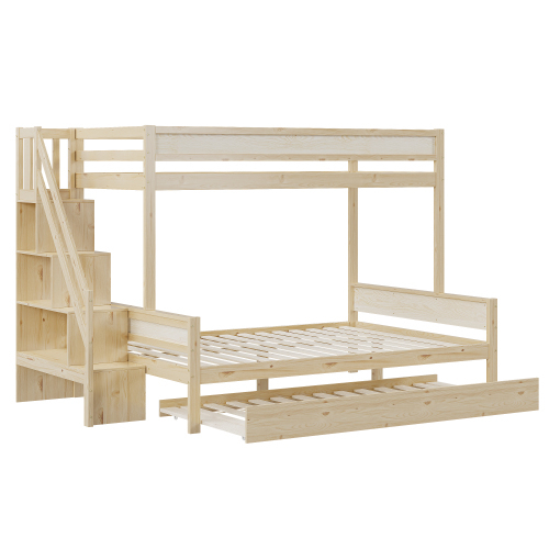 Kinder-Etagenbett aus Massivholz-OKWISH