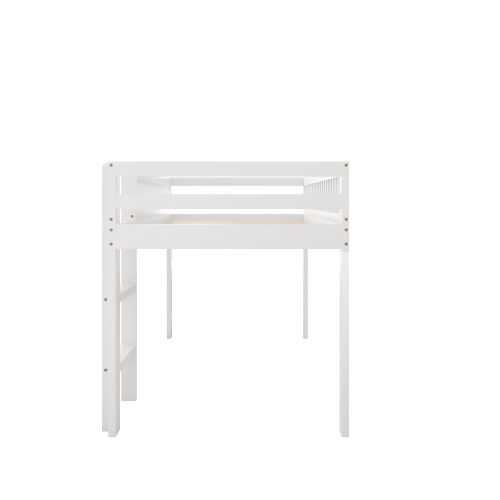 Kinderbett Massivholzbett mit Lattenrost, mit Sicherheitsleiter