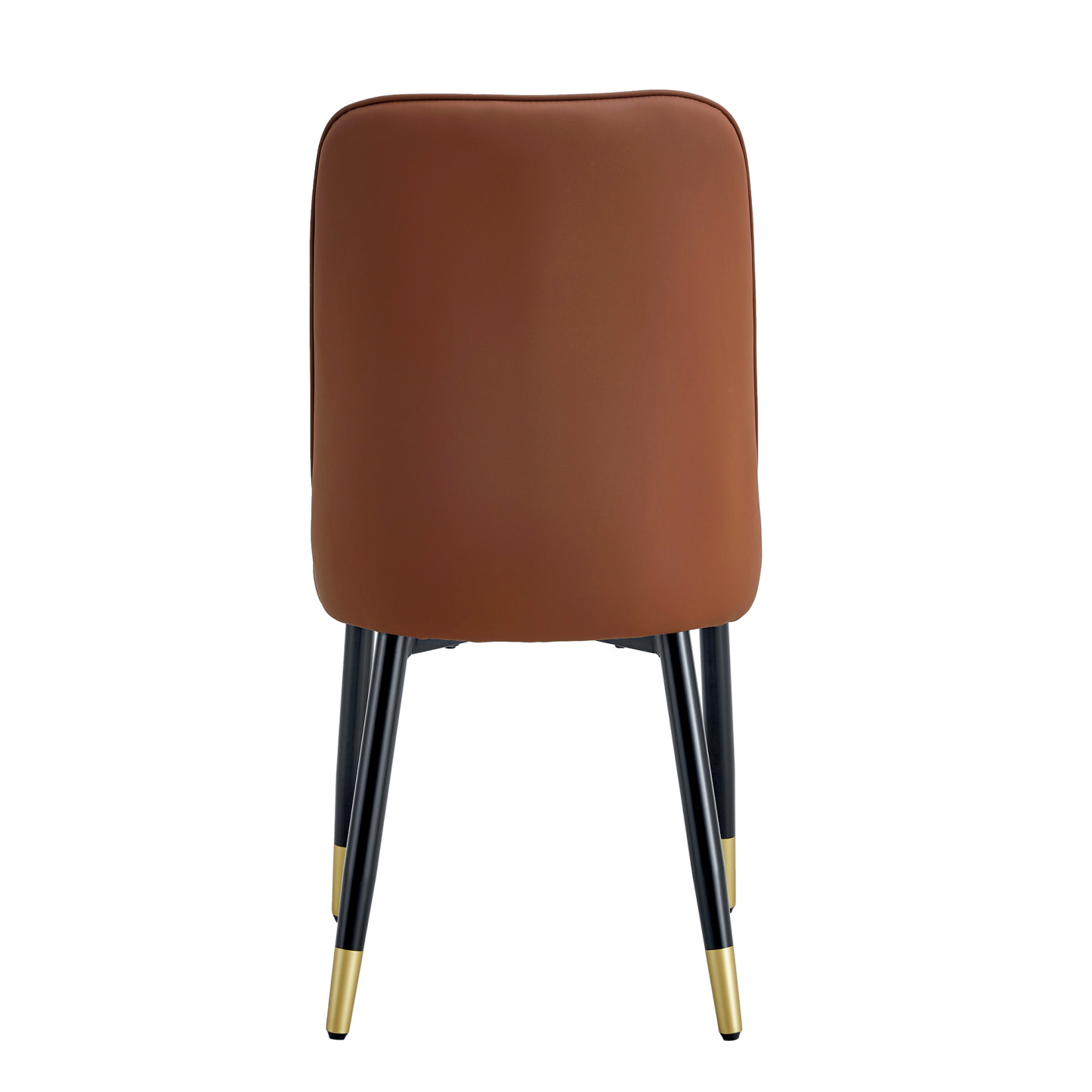 OKWISH Set of 2 Dining Chairs in Two-Tone PU Leather