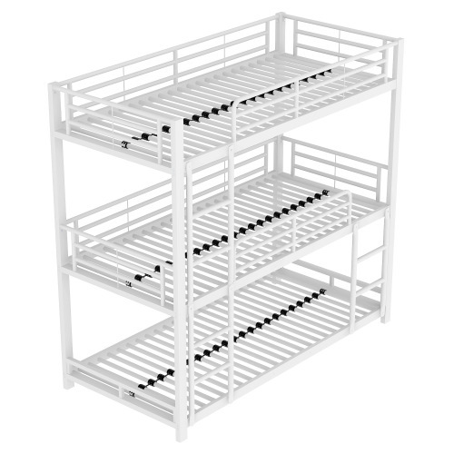 Doppelschichtiges Metallbettgestell für drei Personen-OKWISH