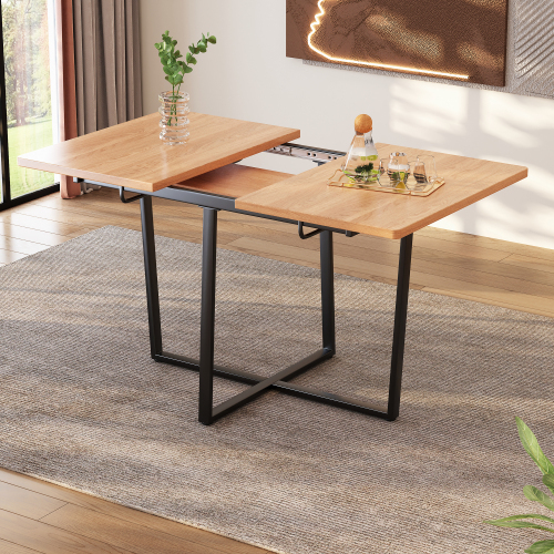 Eleganter, moderner, minimalistischer ausziehbarer Esstisch-OKWISH