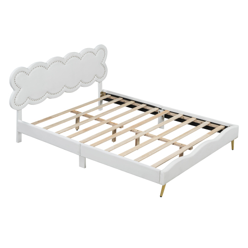 Schlichtes Doppelbett mit gepolstertem Lattenrost-OKWISH