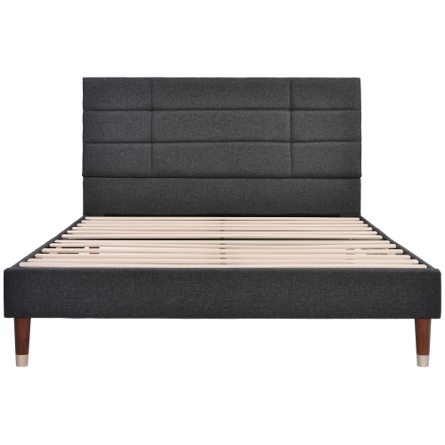 Gepolstertes Doppelbett mit Bettkasten-Lattenrost-OKWISH