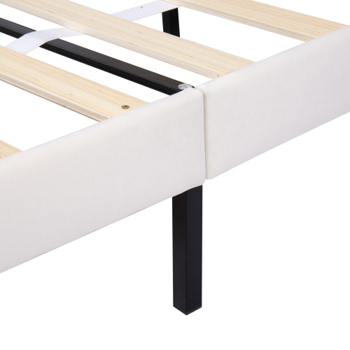Gepolstertes Doppelbett mit Rückenlehne und großen Schubladen-OKWISH