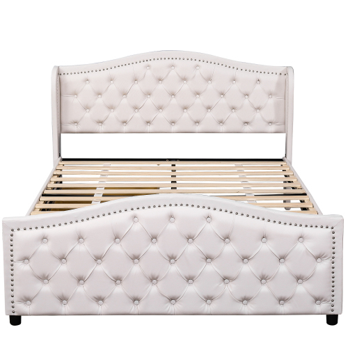 Polsterbett mit Lattenrost-OKWISH