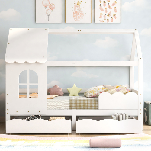 Kinderbett aus Massivholz-OKWISH