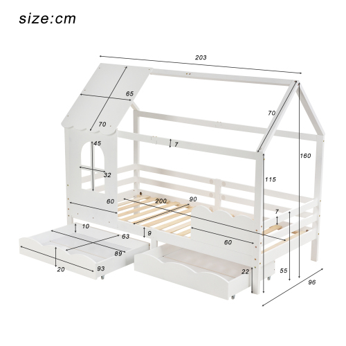 Kinderbett aus Massivholz-OKWISH