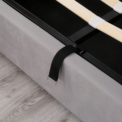 Ohrförmiges Polsterbett aus Samtstoff-OKWISH