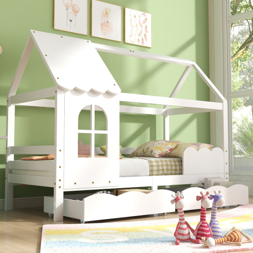 Kinderbett aus Massivholz-OKWISH