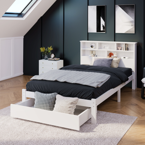 Doppelbett aus Massivholz-OKWISH