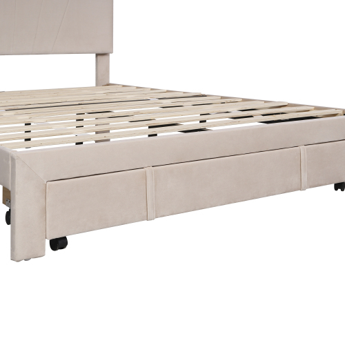 Hautfreundliches Doppelbett aus Samtstoff-OKWISH