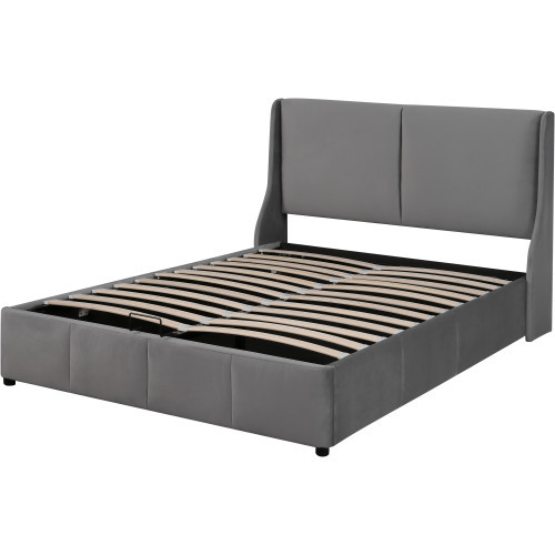 Polsterbett,Ohrform,Kissenkopfteil,Doppelbett,hydraulisches Funktionsbett