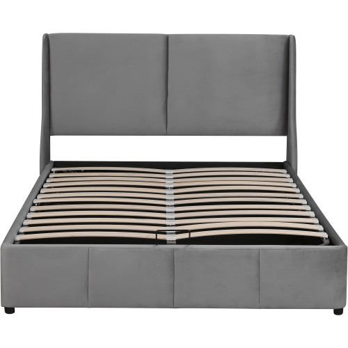 Polsterbett,Ohrform,Kissenkopfteil,Doppelbett,hydraulisches Funktionsbett