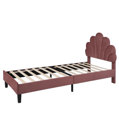 Hautfreundliches Polsterbett mit Blumenmuster-OKWISH