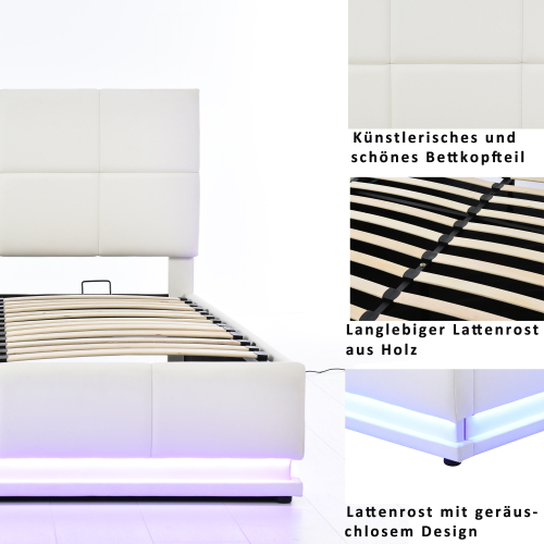 Hydraulisch hochfahrbares Polsterbett-OKWISH