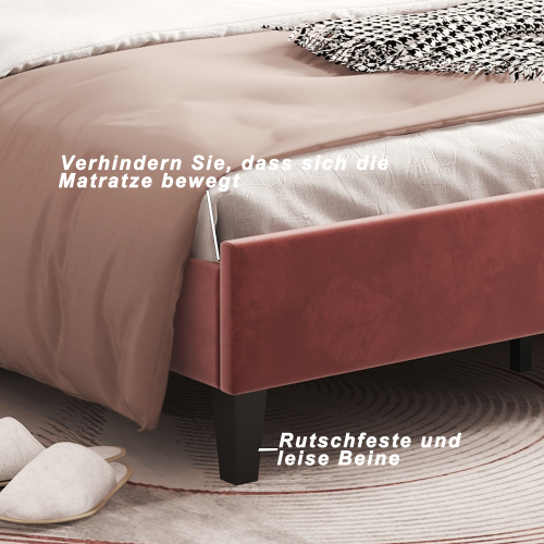 Hautfreundliches Polsterbett mit Blumenmuster-OKWISH