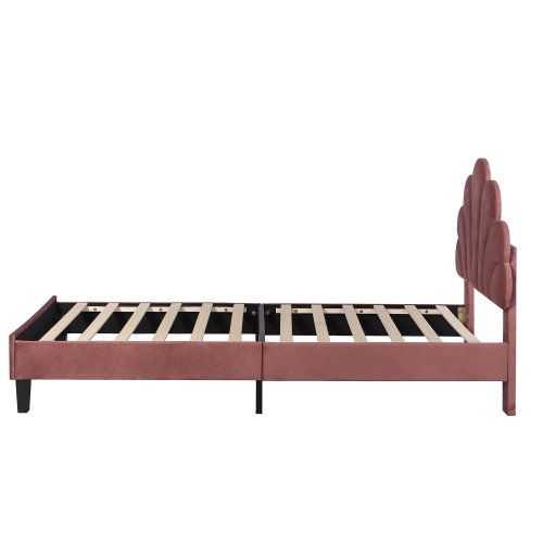 Hautfreundliches Polsterbett mit Blumenmuster-OKWISH
