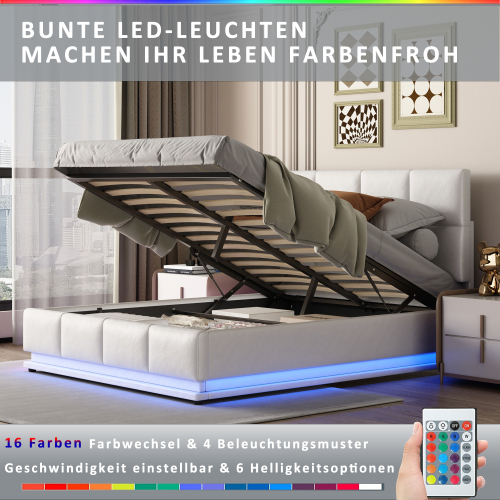 Hydraulisch hochfahrbares Polsterbett-OKWISH