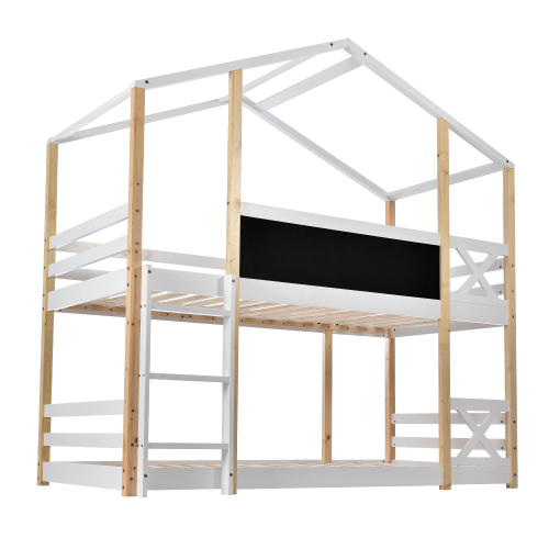 Kinderbett Baumhaus Hochbett mit Rausfallschutz-OKWISH