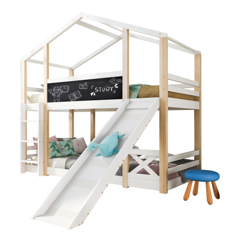 Kinderbett Baumhaus Hochbett mit Rausfallschutz-OKWISH