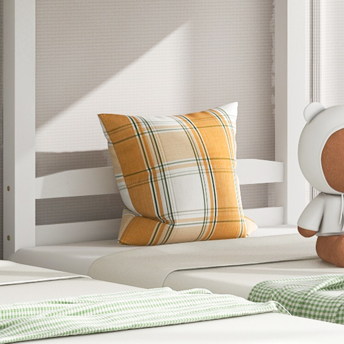 Dreierbett, Dreifaches Etagenbett mit Seitenleiter für Kinder und Jugendliche, 90x200cm