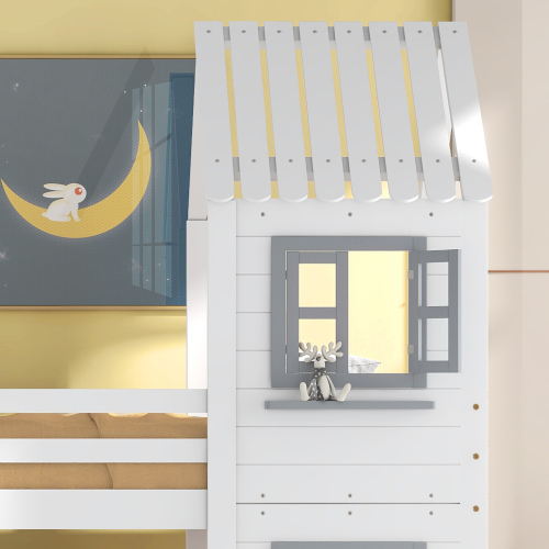 Etagenbett mit Armlehnen und Fenster-OKWISH