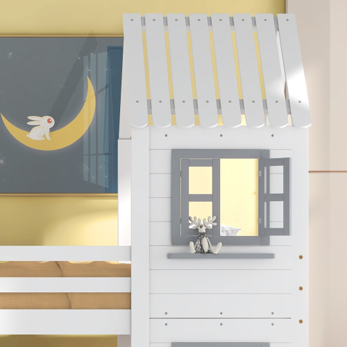 Etagenbett mit Armlehnen und Fenster-OKWISH
