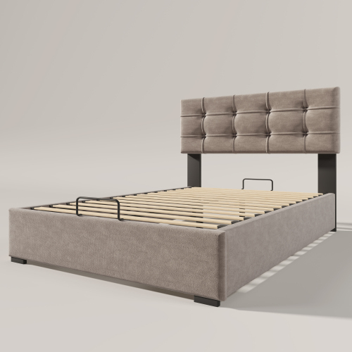 Hydraulisches, mit Samt gepolstertes Bett-OKWISH