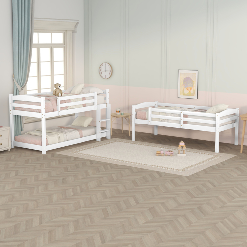 Single-Size-Holz-Dreier-Etagenbett für Kinder,  90*200cm