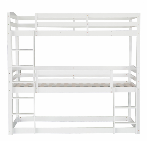 Single-Size-Holz-Dreier-Etagenbett für Kinder,  90*200cm