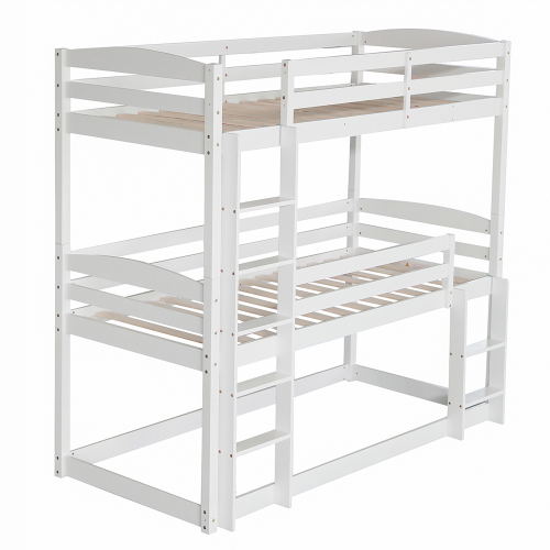 Single-Size-Holz-Dreier-Etagenbett für Kinder,  90*200cm