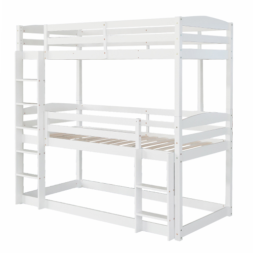 Single-Size-Holz-Dreier-Etagenbett für Kinder,  90*200cm