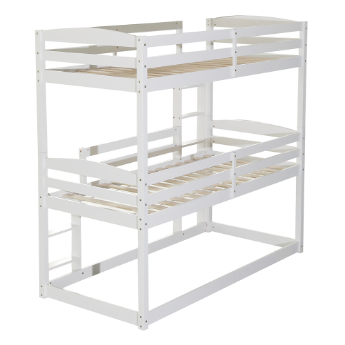 Single-Size-Holz-Dreier-Etagenbett für Kinder,  90*200cm