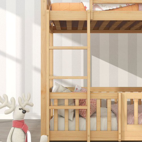 Etagenbett mit rechtwinkliger Treppe-OKWISH