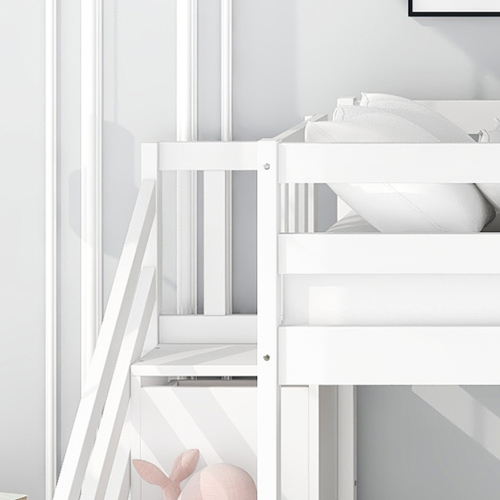 Etagenbett mit Treppe und Rutsche-OKWISH