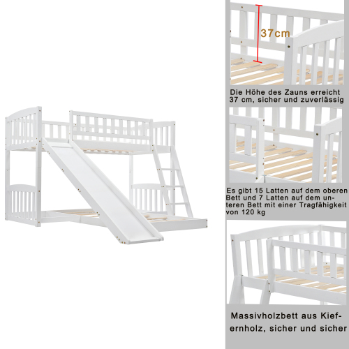 Etagenbett mit Rutsche-OKWISH