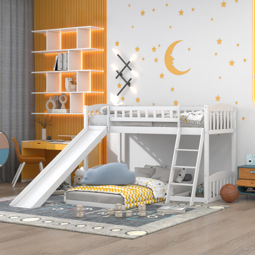 Etagenbett mit Rutsche-OKWISH