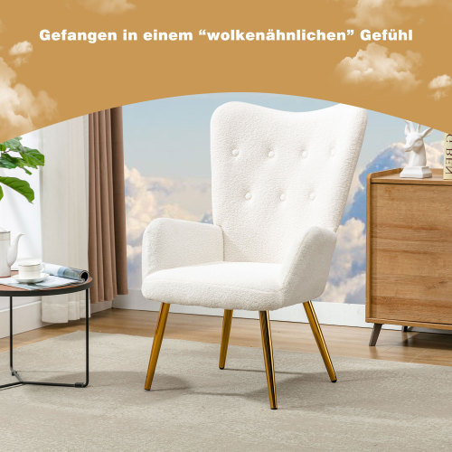 Bequemer Loungesessel aus Teddysamt-OKWISH
