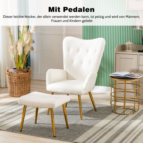 Bequemer Loungesessel aus Teddysamt-OKWISH