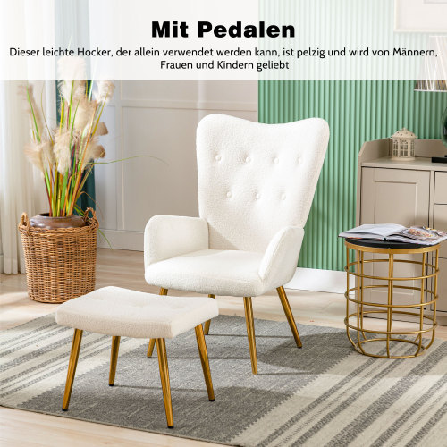 Bequemer Loungesessel aus Teddysamt-OKWISH
