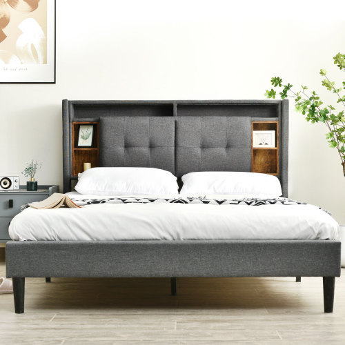 Gepolstertes Doppelbett-OKWISH