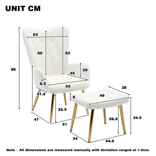 Bequemer Loungesessel aus Teddysamt-OKWISH