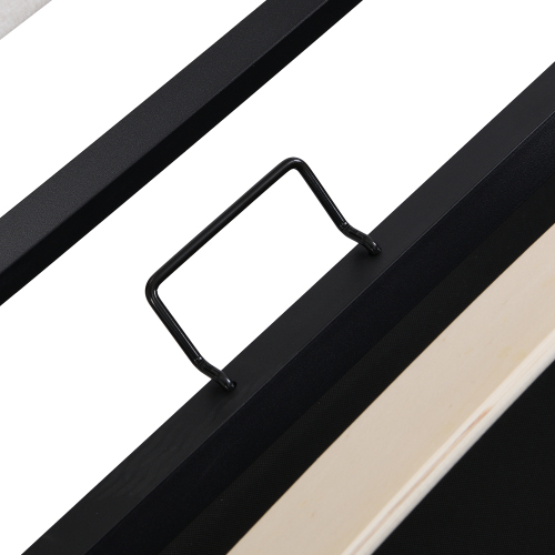 Gepolstertes hydraulisches Stangenbett aus Baumwolle und Leinen-OKWISH