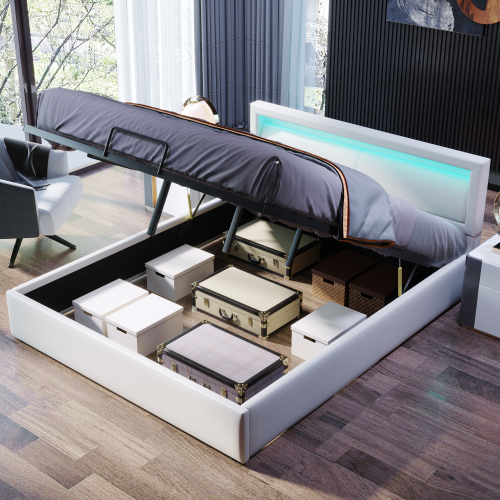Polsterbett mit Lattenrost-OKWISH