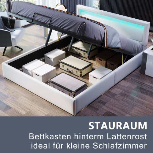 Polsterbett mit Lattenrost-OKWISH