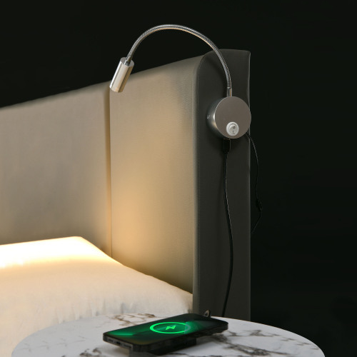 Hydraulisches Doppelbett aus PU-Material-OKWISH