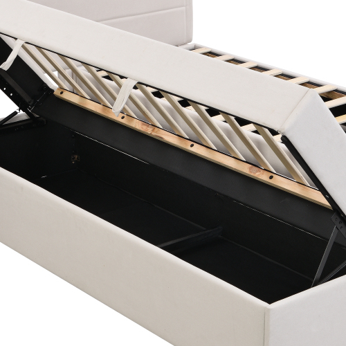 Lattenrost-Doppelbett mit Metallrahmen-OKWISH
